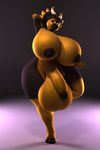  2016 3d_(artwork) anthro anthroanim areola balls big_balls big_breasts breasts digital_media_(artwork) dragon girly horn huge_balls huge_breasts hyper hyper_balls looking_at_viewer male milenth_drake nipples nude penis pose simple_background smile solo thick_thighs wide_hips 