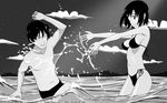  bikini monochrome nakahara_misaki nhk_ni_youkoso satou_tatsuhiro swimsuit water 