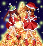  christmas pokiko umineko_no_naku_koro_ni ushiromiya_ange ushiromiya_maria 