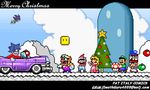 2003 christmas debug fan_character grim grim_and_debug holidays luigi mario mario_bros mushroom nintendo ornament princess_peach sonic_(series) super_mushroom toad_(species) tree vehicle video_games wario 
