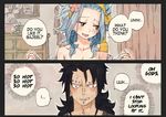  1boy 1girl fairy_tail female male rusky 