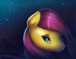  blue_eyes equine eyelashes female feral fluttershy_(mlp) friendship_is_magic fur hair looking_at_viewer mammal my_little_pony pink_hair smile solo viwrastupr yellow_fur 