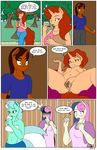  2016 anthro anthrofied blush bonbon_(mlp) breasts candy clothed clothing comic dekomaru dialogue duo earth_pony english_text equine female food friendship_is_magic fur green_fur green_hair hair horn horse lyra_heartstrings_(mlp) mammal my_little_pony navel nipples nude pony pussy pussy_juice red_hair tan_fur text thehotroom unicorn unicorn_horn 