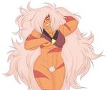  alien cartoon_network clothing_lift female gem_(species) jasper_(steven_universe) nipples pussy steven_universe unnecessaryfansmut 