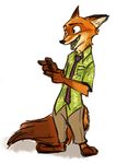 anthro canine clothed clothing disney fox fur male mammal nick_wilde yuzutamago zootopia 