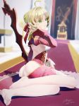  ass dress fate/grand_order feet no_bra nopan okingjo saber_extra sword 