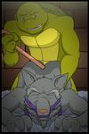  anal anal_penetration anthro donatello_(tmnt) duo eyes_closed father father_and_son from_behind_position fur grey_fur incest male male/male mammal nude parent penetration rat reptile rodent romantic_couple scalie semi_incest sex son splinter tail_pull teenage_mutant_ninja_turtles turtle ukent 