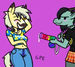 1990&#039;s 1990s 90&#039;s 90s 90sbdad animal_genitalia animal_penis anthro bad_dragon blush bracelet breasts chance_the_stallion chibi clothed clothing crop_top cum cum_drip cum_on_clothing cum_on_face cum_tube cumlube cumshot cute didlo digital_media_(artwork) dildo dragon dripping ear_piercing ejaculation equine equine_penis female fur ginae hair horse invalid_tag janine_the_dragoness jewelry legwear lewd lizard looking_at_viewer lube mammal mary_the_anthro_mare miniskirt navel necklace orgasm pants penis piercing playing_around pointy_ears reptile scalie sex_toy shirt simple_background skirt smile standing stockings teeth tights 