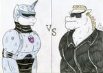  armor bulk_biceps_(mlp) clothed clothing cybernetics cyborg duo ear_piercing equine eyewear friendship_is_magic horn horse humor jacket jose-ramiro leather leather_jacket machine male mammal muscular my_little_pony pegasus piercing pony robocop robot shining_armor_(mlp) sketch sunglasses the_terminator unicorn versus wings 