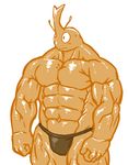  2016 5_fingers abs antennae arthropod beetle biceps big_biceps big_eyes big_muscles blush brown_clothing clothed clothing colored cute digital_drawing_(artwork) digital_media_(artwork) fist flat_colors front_view ground_beetle huge_muscles humanoid_hands insect light male manly muscular muscular_male navel no_iris noseless orange_body pecs pinup plain_white portrait pose quads serratus shiny shiny_body shy simple_background skimpy sweat thick_neck thong three-quarter_portrait topless triceps white_background 