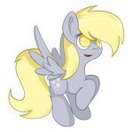  alpha_channel blonde_hair cutie_mark derpy_hooves_(mlp) equine flamevulture17 flying friendship_is_magic fur grey_fur hair hooves mammal my_little_pony open_mouth pegasus simple_background smile transparent_background wings yellow_eyes 