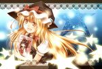  blonde_hair bow brown_eyes brown_hair hair_bow hakurei_reimu hat heart kirisame_marisa magazine open_mouth shirayuki_mutsumi solo star touhou witch_hat yellow_eyes 