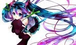  bad_id bad_pixiv_id blue_eyes blue_hair detached_sleeves hatsune_miku ke- long_hair smile solo spring_onion thighhighs twintails very_long_hair vocaloid 