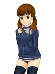  brown_eyes brown_hair buruma extra fumitsuki_(tick_tack_works) jacket k-on! long_hair lowres solo thighhighs twintails wakaouji_ichigo 