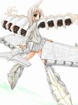  animal_ears long_hair looking_back lun-class_ekranoplan mecha_musume military nana-shi_hostler original personification solo 