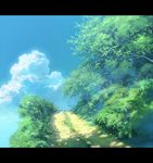  bad_id bad_pixiv_id bush cloud day foliage grass letterboxed no_humans original path road scenery shade sky sunlight tree tree_shade 