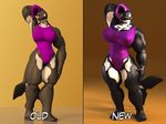  2016 3d_(artwork) abs anthro anthroanim armpits biceps big_breasts big_muscles breasts cetacean clothing digital_media_(artwork) female hair looking_at_viewer mammal marine muscular muscular_female nipples orca orphilia_orca pose purple_eyes simple_background solo whale 