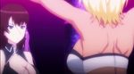  2girls animated animated_gif ass blonde_hair bouncing_breasts breasts gravel_(masou_gakuen_hxh) large_breasts masou_gakuen_hxh multiple_girls nipples sword 