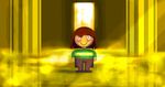  blood brown_hair chara child clothing creepy female flash genocide hair holt5 human knife laugh looking_at_viewer mammal pillars red_eyes smile stare striped_shirt undertale video_games young 