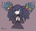  alternate_hairstyle hex_maniac_(pokemon) misdreavus pokemon pokemon_(game) pokemon_xy purple_hair smile twintails watson 