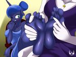  anthro blush bronypanda clothed clothing dress duo equine feet female female/female foot_fetish foot_focus friendship_is_magic horn horse incest jewelry mammal my_little_pony necklace open_mouth pony princess_celestia_(mlp) princess_luna_(mlp) teeth tickling winged_unicorn wings 