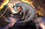  athosvds big_tail blue_horn dragon horn invalid_background looking_at_viewer 