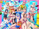  abs alternate_hairstyle artist_name ball banana bayonetta bayonetta_(character) bayonetta_2 beach beachball bellhenge belly_chain bikini bikini_under_clothes black_hair blonde_hair blue_hair blush bow bracelet braid breasts center_opening chiko_(mario) cleavage company_connection doubutsu_no_mori everyone eyewear_on_head f.l.u.d.d. female_my_unit_(fire_emblem:_kakusei) female_my_unit_(fire_emblem_if) fire_emblem fire_emblem:_kakusei fire_emblem_if fire_flower fish fishing_rod flower food fruit gen_1_pokemon glasses goggles goggles_around_neck goggles_on_head goldeen green_hair grey_hair hair_bow hair_flower hair_ornament hat high_heels hood hoodie ice_cream ice_cream_cone inkling innertube jewelry jigglypuff kid_icarus kid_icarus_uprising large_breasts lilith_(fire_emblem_if) looking_at_viewer lucina mamkute mario_(series) md5_mismatch medium_breasts metroid midriff mole mole_under_mouth multiple_girls my_unit_(fire_emblem:_kakusei) my_unit_(fire_emblem_if) navel ocean one-piece_swimsuit palutena pink_hair pointy_ears pokemon pokemon_(creature) ponytail princess_peach princess_zelda resized rosetta_(mario) sail samus_aran sandals sarong shine_sprite short_hair short_shorts shorts side_ponytail sleeveless sleeveless_hoodie small_breasts smash_ball smile snorkel splatoon_(series) splatoon_1 sports_bikini squid star-shaped_eyewear starfish stomach sunglasses super_mario_bros. super_mario_galaxy super_mario_sunshine super_smash_bros. surfboard swimsuit the_legend_of_zelda the_legend_of_zelda:_twilight_princess toned twin_braids twintails upscaled villager_(doubutsu_no_mori) wand water_gun watermelon wendy_o._koopa white_skin wii_fit wii_fit_trainer 