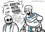  ... animated_skeleton blue_eyes bone bones-n-boners clothing dialogue english_text male papyrus_(undertale) sans_(undertale) simple_background skeleton text undead undertale video_games white_background 