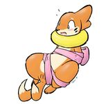  anus anxious blue_eyes blush bound breasts buizel charrcoal clitoris female feral humanoid_pussy nintendo nipples open_mouth pok&eacute;mon pussy ribbons signature solo video_games 