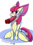  2016 anthro apple_bloom_(mlp) blush breasts cub earth_pony equine fellatio female flat_chested friendship_is_magic horse mammal my_little_pony nipples oral penis pony sex tigerfestivals young 