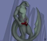  animal_genitalia animal_penis anthro clothed clothing dolphinwarrior fish gills grin hemipenes looking_at_viewer marine multi_penis muscular partially_clothed penis rabin shark solo tapering_penis thick_tail underwear undressing 