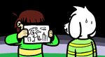  ambiguous_gender asriel_dreemurr boss_monster caprine chara_(undertale) child cub drawing duo goat human humanoid humor male mammal quetzadrake sweat undertale video_games young 