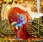  auroriia blue_feathers clothed clothing detailed_background equine eyelashes feathered_wings feathers female feral friendship_is_magic hair hooves mammal multicolored_hair my_little_pony pegasus pink_eyes rainbow_dash_(mlp) rainbow_hair solo standing umbrella wings 