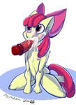  2016 anthro apple_bloom_(mlp) blush breasts cub cum cum_in_mouth cum_inside earth_pony equine fellatio female flat_chested friendship_is_magic horse mammal my_little_pony nipples oral penis pony sex tigerfestivals young 