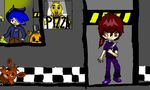  chica_(fnaf) five_nights_at_freddy&#039;s foxy_(fnaf) golden_freddy_(fnaf) human mammal puppet_(fnaf) roxas_(character) the_nameless_one_(character) thedragonloverroxas_(artist) video_games 