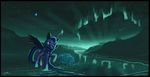  absurd_res aura auroriia blue_eyes cutie_mark duo equine eyelashes feathered_wings feathers feral friendship_is_magic hair hi_res hooves horn mammal my_little_pony night planet princess_luna_(mlp) sky smile star starry_sky superabsurd_res water winged_unicorn wings 