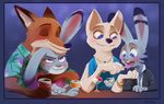  canine disney female fox fur jack_savage judy_hopps lagomorph male mammal mistermead nick_wilde rabbit skye_(zootopia) zootopia 