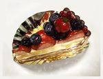  blueberry cherry food fruit no_humans pie realistic still_life strawberry sweets tomiyama_akiji 