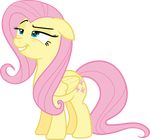  cutie_mark equine feathered_wings feathers female feral fluttershy_(mlp) friendship_is_magic fur hair horse mammal my_little_pony pegasus pink1ejack pink_hair pony smile smug solo wings 