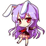  animal_ears blazer blouse blush_stickers bunny_ears bunny_tail carrot jacket lavender_hair long_hair lowres md5_mismatch necktie pleated_skirt purple_hair red_eyes red_neckwear reisen_udongein_inaba renren_(ah_renren) simple_background skirt solo tail touhou white_background 