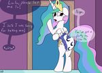  comic deparation dialogue diaper equine friendship_is_magic ft-sprite horse mammal my_little_pony omorashi pony princess_celestia_(mlp) 