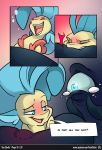  ambiguous_species bite blush comic consentacles dialogue feardakez female my_little_pony princess_skystar_(mlp) tagme tentacles 