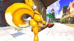  2016 3d_(artwork) anthro anus balls big_butt butt canine darksorm digital_media_(artwork) erection fox male mammal miles_prower penis solo sonic_(series) 