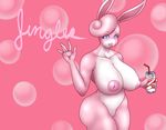  anthro big_breasts blue_eyes breasts english_text female inverted_nipples lurkingtyger nintendo nipples nude pok&eacute;mon pose pussy smile solo text video_games voluptuous wigglytuff 