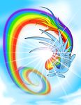  absurd_res blue_feathers cutie_mark day equine feathered_wings feathers female feral flamevulture17 flying friendship_is_magic hair hi_res hooves mammal multicolored_hair my_little_pony nude outside pegasus rainbow_dash_(mlp) rainbow_hair sky solo sun wings 