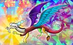  beard claws discord_(mlp) draconequus faceless facial_hair feathered_wings feathers feral flamevulture17 friendship_is_magic hooves horn male membranous_wings my_little_pony paws smile solo wings 