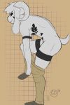  2018 anthro asriel_dreemurr_(god_form) boss_monster bovid caprine fur generaldegeneracy goat horn long_ears male mammal simple_background solo tagme undertale video_games white_fur 