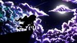  cutie_mark detailed_background equine female feral flamevulture17 flowing_hair friendship_is_magic hair hooves horn long_hair mammal moon my_little_pony night outside princess_luna_(mlp) silhouette sky standing star starry_sky winged_unicorn wings 