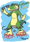  gecko gex gex_(series) green_scales lizard reptile scales scalie themogsta 
