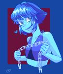  1girl blue_eyes blue_hair blue_skin chains heart lapis_lazuli_(steven_universe) steven_universe 